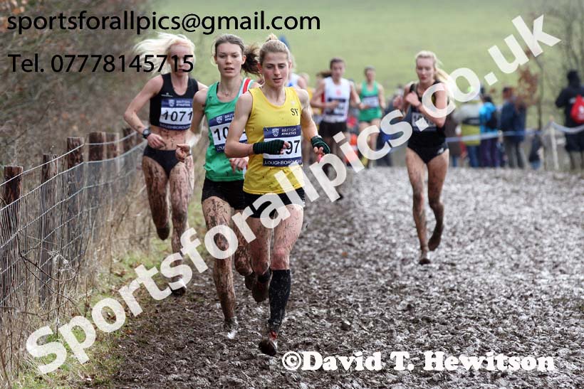Senior womens 2018 British Inter Counties Cross Country Champs., Prestwold Hall, Loughborough. Photo: David T. Hewitson/Sports for All Pics